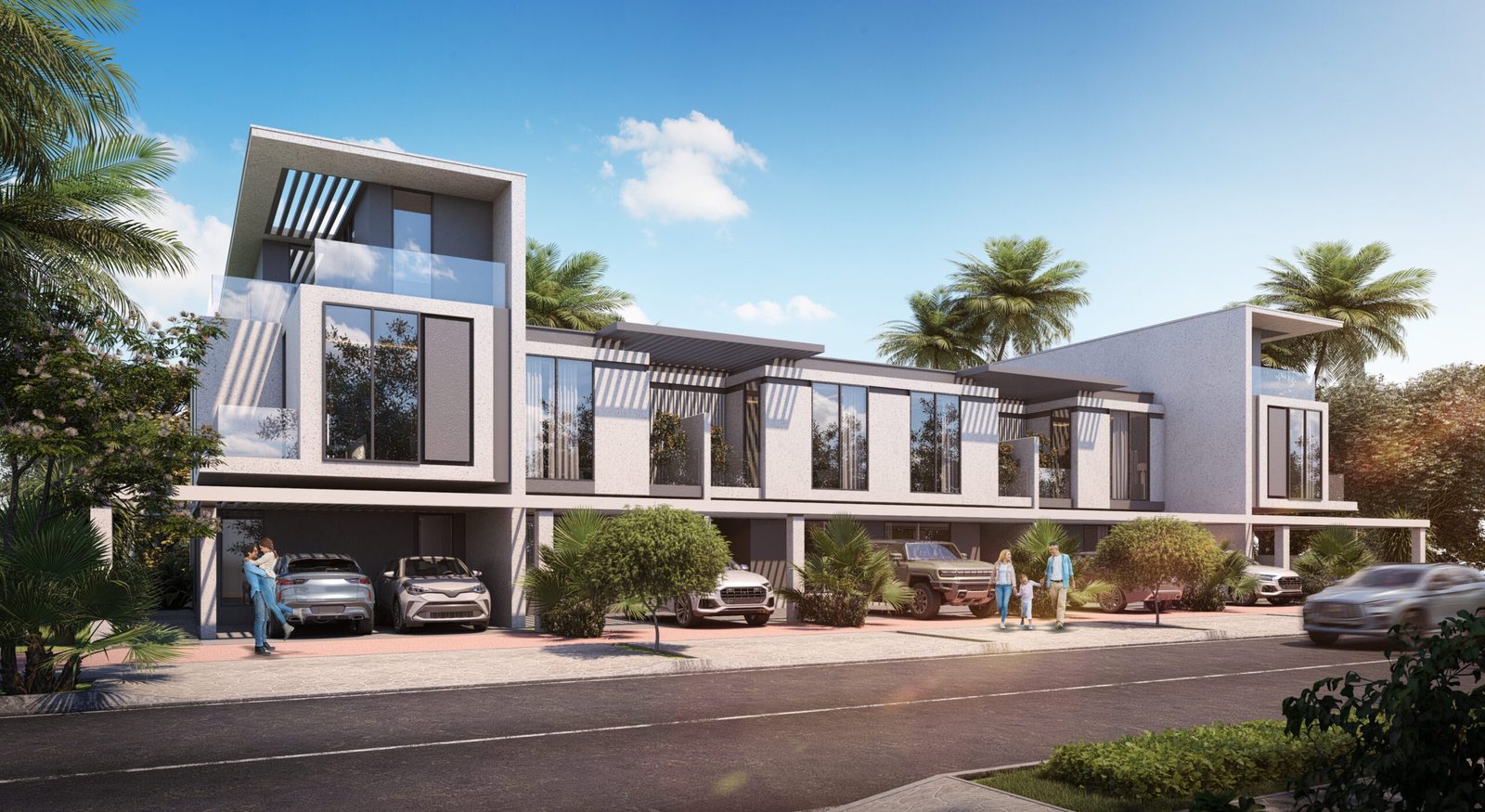 townhouse front view